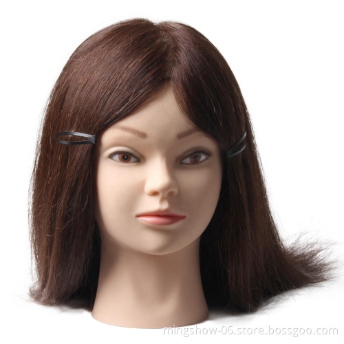 Training head mannequin human hair, wholesale foam head mannequin head